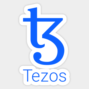 Tezos  Crypto Cryptocurrency XTZ  coin token Sticker